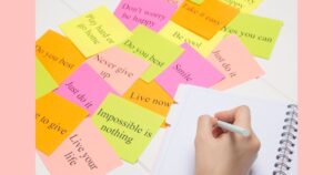 affirmations on sticky notes